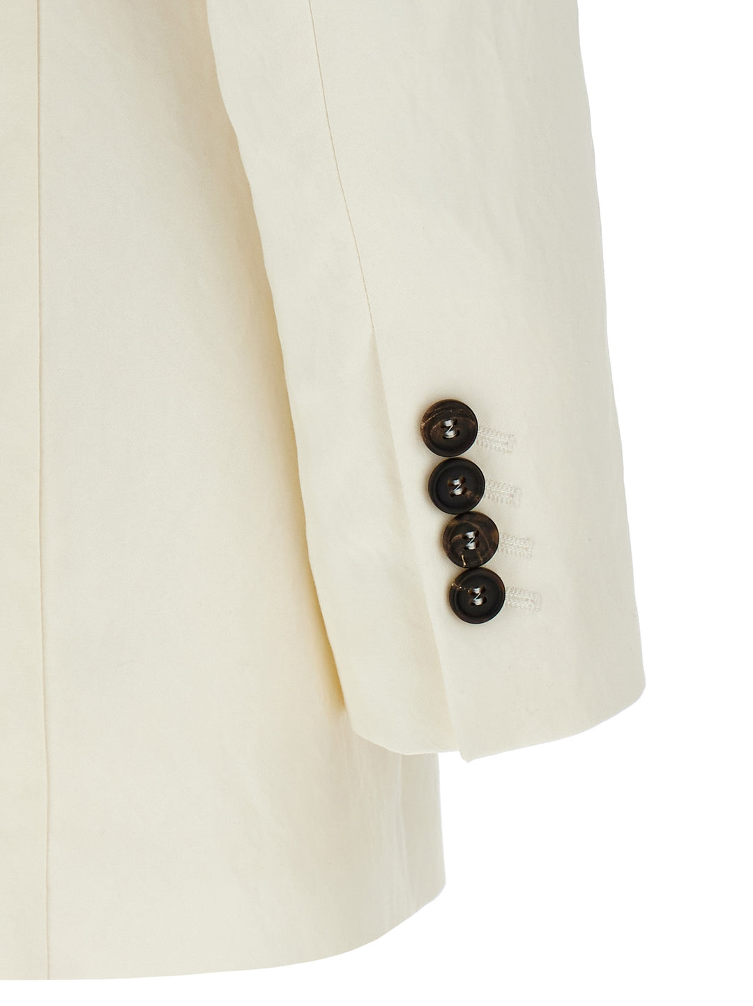 Brunello Cucinelli Double-Breasted Blazer BlazerS - White | fd27e1138e1ce53b1251637959abb9dde173febb