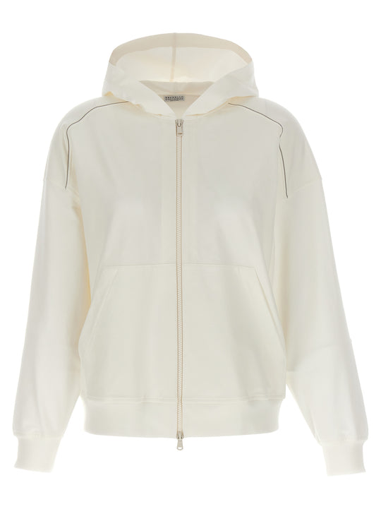 Monile Hoodie Sweatshirt White