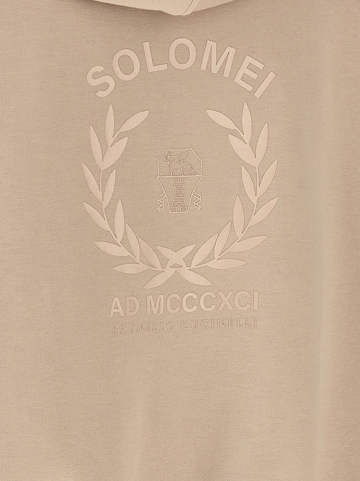 Brunello Cucinelli Solomei Ad Mcccxci Sweatshirt - Beige | 2a6a7513ab7a5ee29ec3c43b9b7267cc99dbaf05