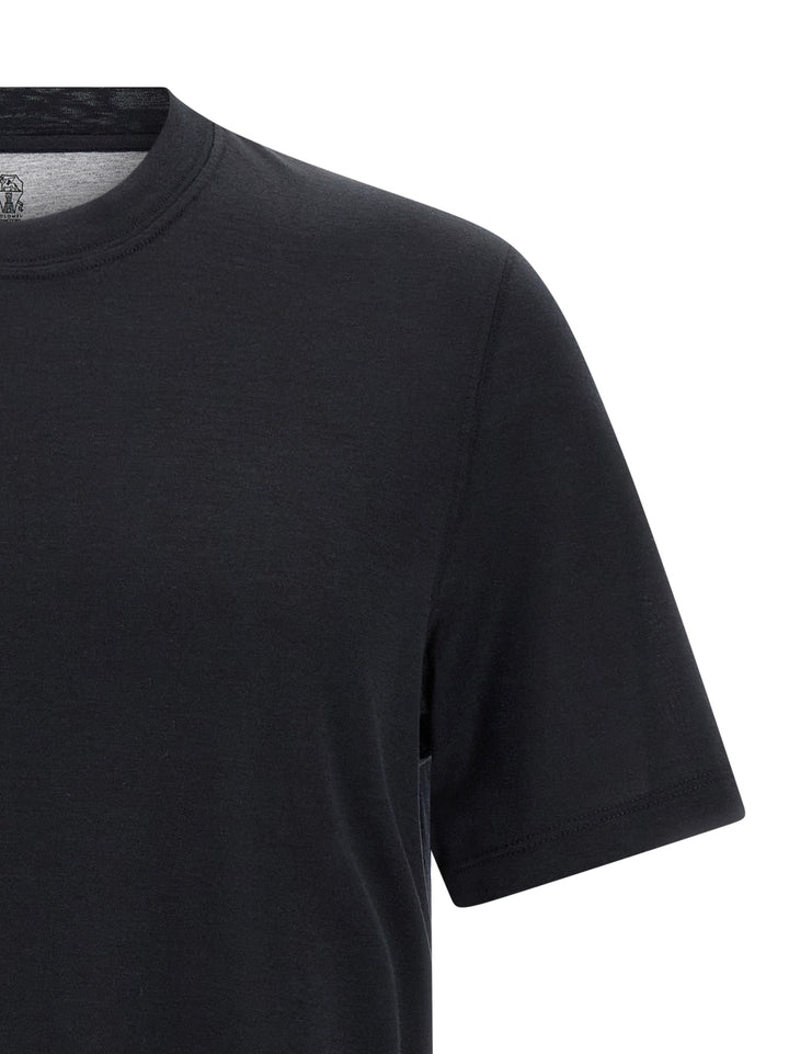 Brunello Cucinelli Silk T-shirt - Black | 7c477f93460d9d9fc166363833941b91e313923e