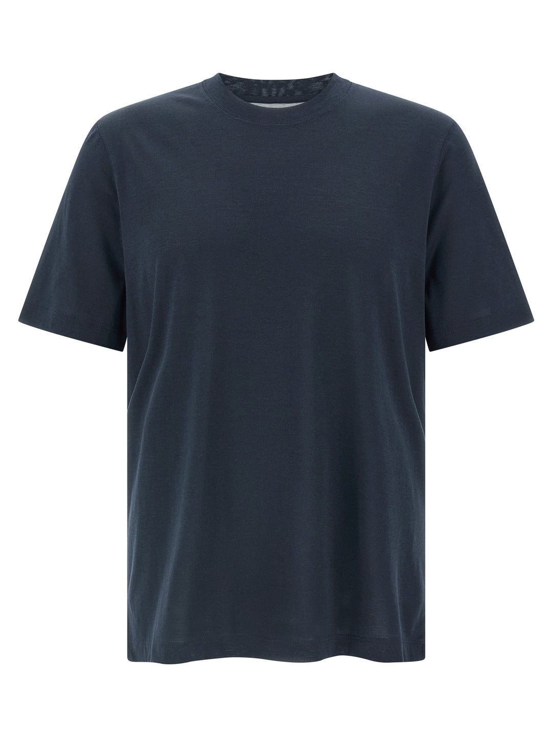 Brunello Cucinelli Silk T-shirt - Blue | fef8b88a19bf7b84ec39879c736b89fa081c19df