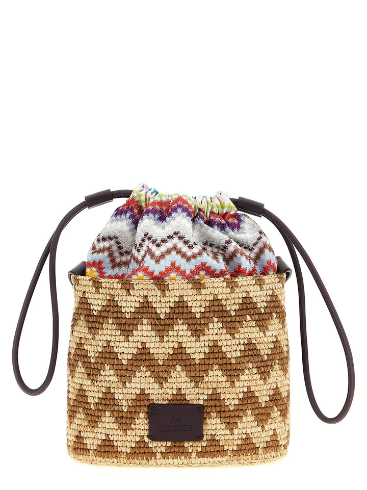 Missoni Zig Zag Bucket Bag Crossbody Bags - Multicolor | 91f74322626a9e834b2957247bfef38d1dc2dcaa