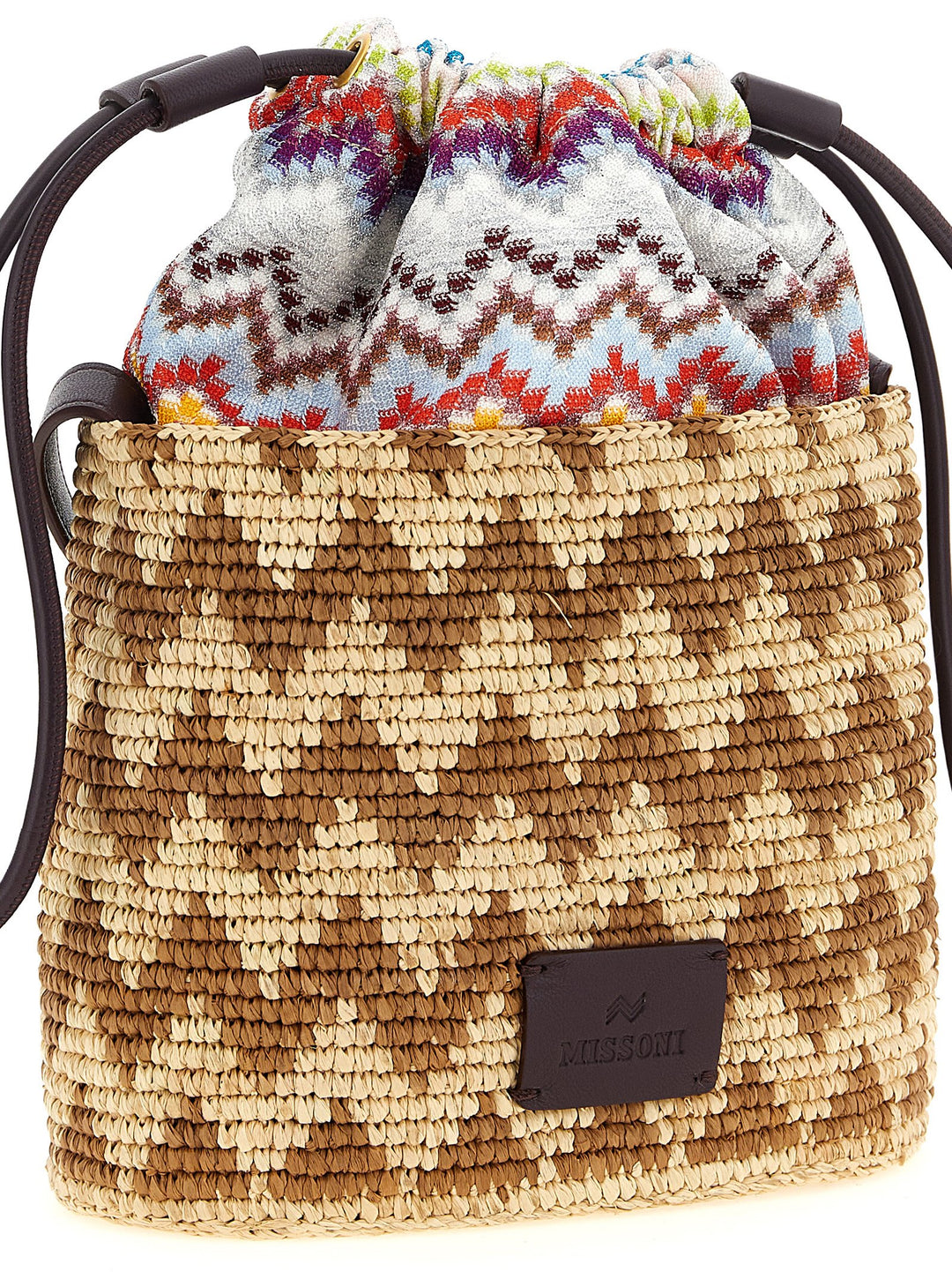 Missoni Zig Zag Bucket Bag Crossbody Bags - Multicolor | 4611192bcf8f512e69eb32ac0b497b750fba7a57