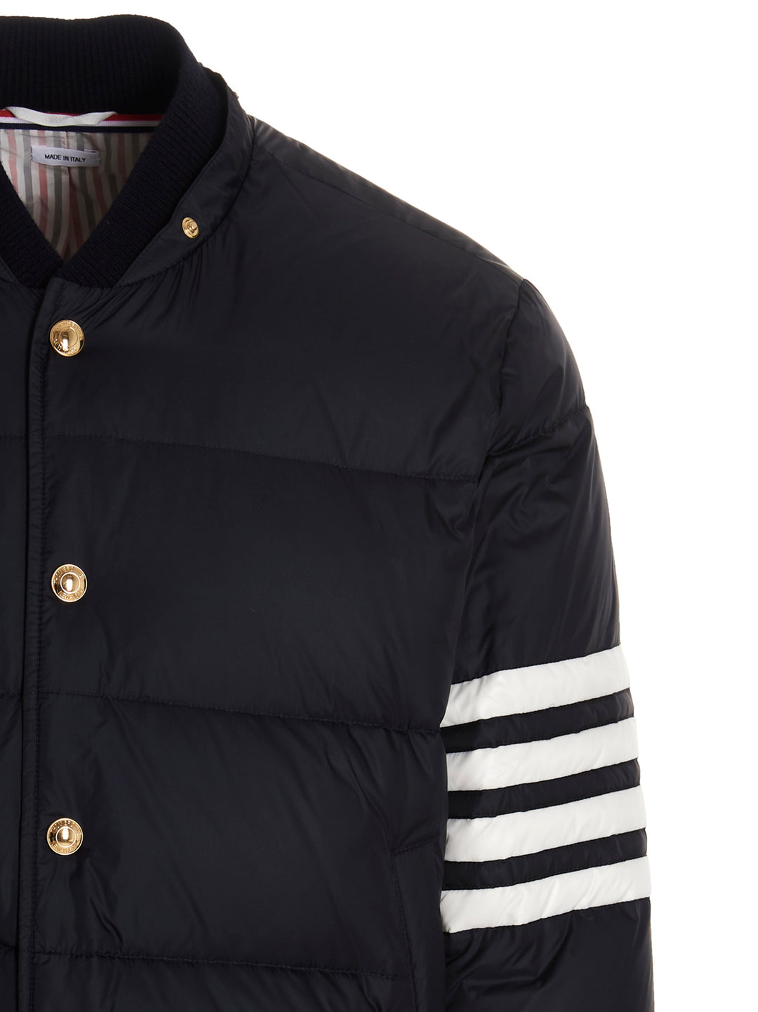 Thom Browne 4bar Puffer Jackets - Blue | dcd548873a67f24e03927ff9b3c82fc76abf0cb4