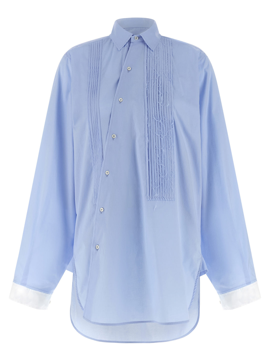 Maison Jejia Crazy Smoking Plissée Shirt and Blouse - Light Blue | f75f2f2c67c53fd6d3d21dec7611ea204cef3815