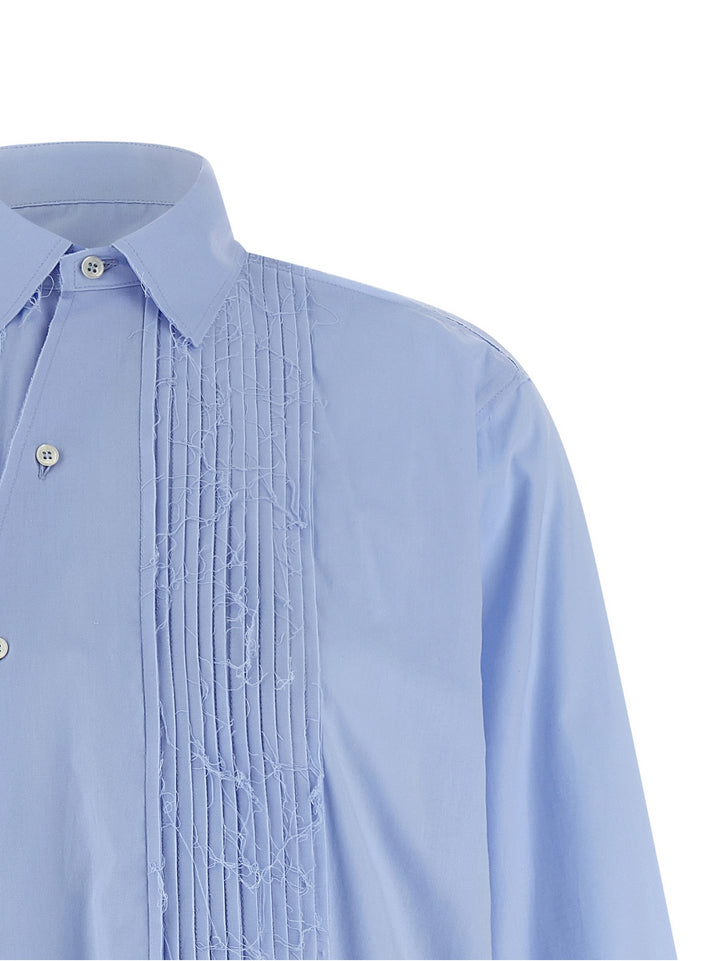 Maison Jejia Crazy Smoking Plissée Shirt and Blouse - Light Blue | 8a3dbe7f7d88638d67427ae14c8ee98ea6365174