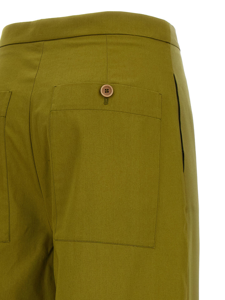 Maison Jejia Jean Pants - Green | 1476404b2e82ebc30edb732c877384e351859a99