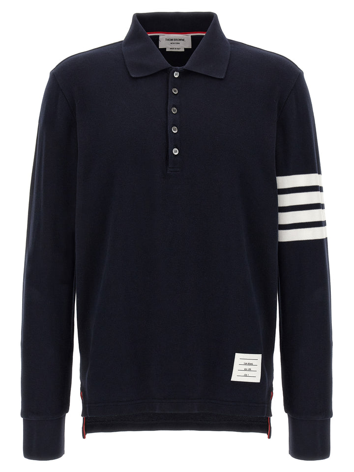 Thom Browne 4bar Polo - Blue | ee3d90fafa20430338c85507fbd7db30945ee6db