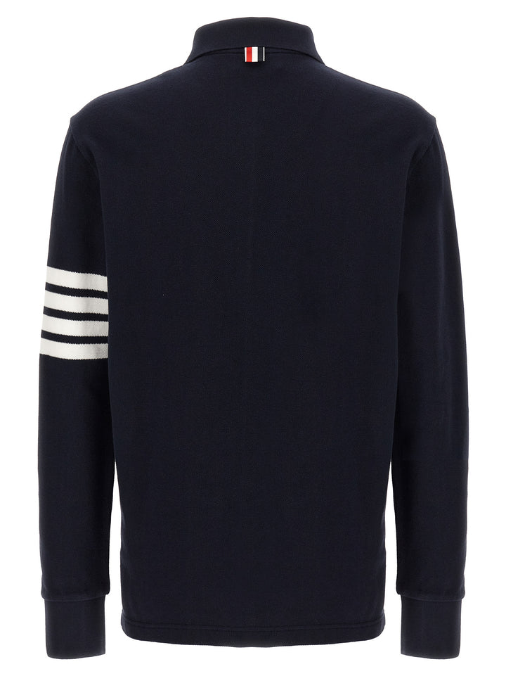 Thom Browne 4bar Polo - Blue | b6a256d41004171b4053d014261386d29f9b2b6e