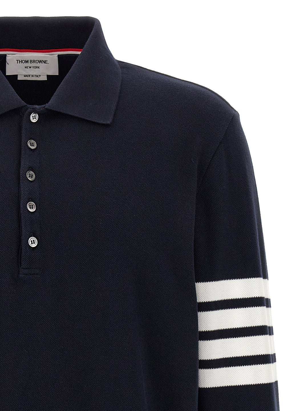 Thom Browne 4bar Polo - Blue | 8029d83f66d956835c6b27b6ed8a51b1250ae9f1