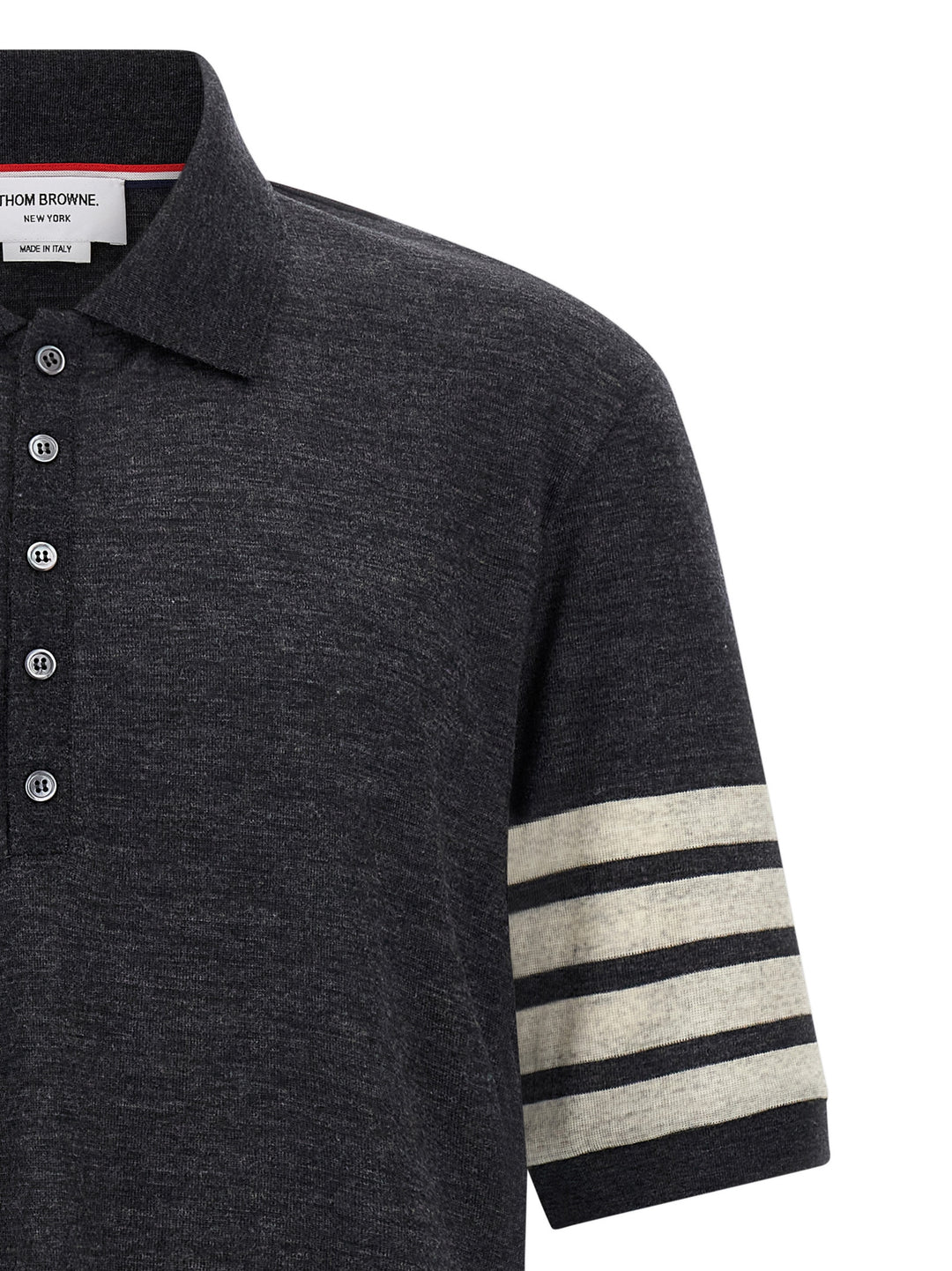 Thom Browne 4bar Polo - Gray | 0cd3337f964b154181766ea01c9a6adb60b22532