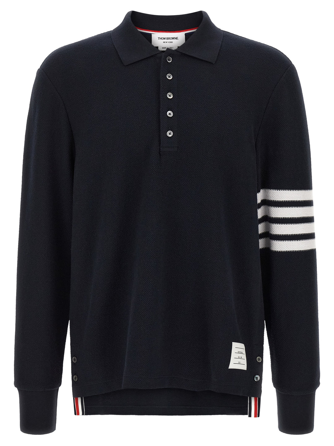 Thom Browne 4 Bar Polo - Blue | 4522e28b23a608da6da54344ff879831ce24423e