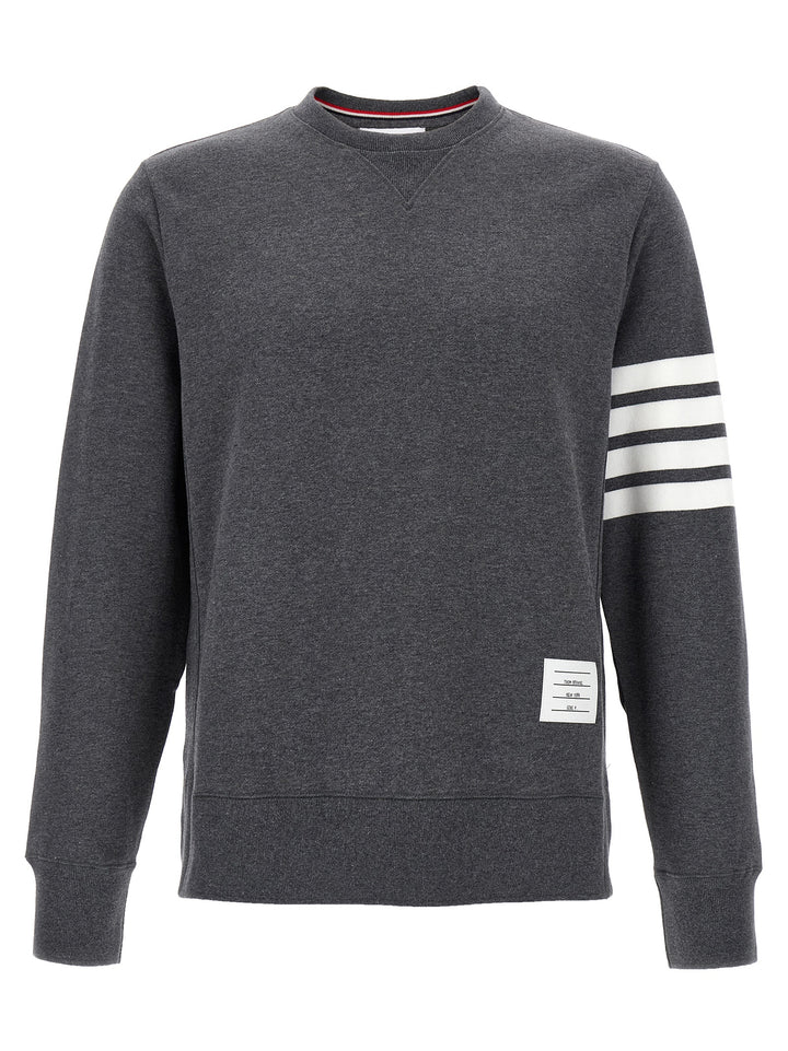 Thom Browne Classic Loopback 4-Bar Sweatshirt - Gray | 5464c900cf9f7c2b58f51e86853983997c95a7ec