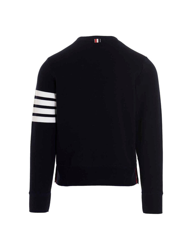 Thom Browne 4 Bar Sweatshirt - Blue | d81782b3981614b999c6cecc7ab8fb794cf62d95