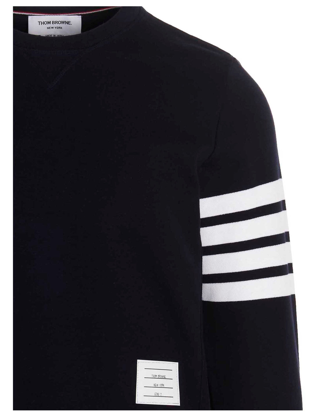 Thom Browne 4 Bar Sweatshirt - Blue | bd57a854d7390dca5e0ca74581d255e43a571962