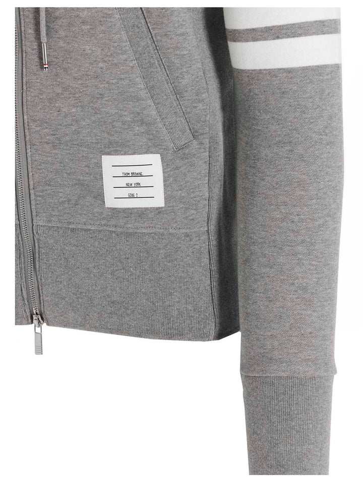 Thom Browne 4 Bar Sweatshirt - Gray | 55f831062534c1ee04994d2e8cc3f9d47a864039
