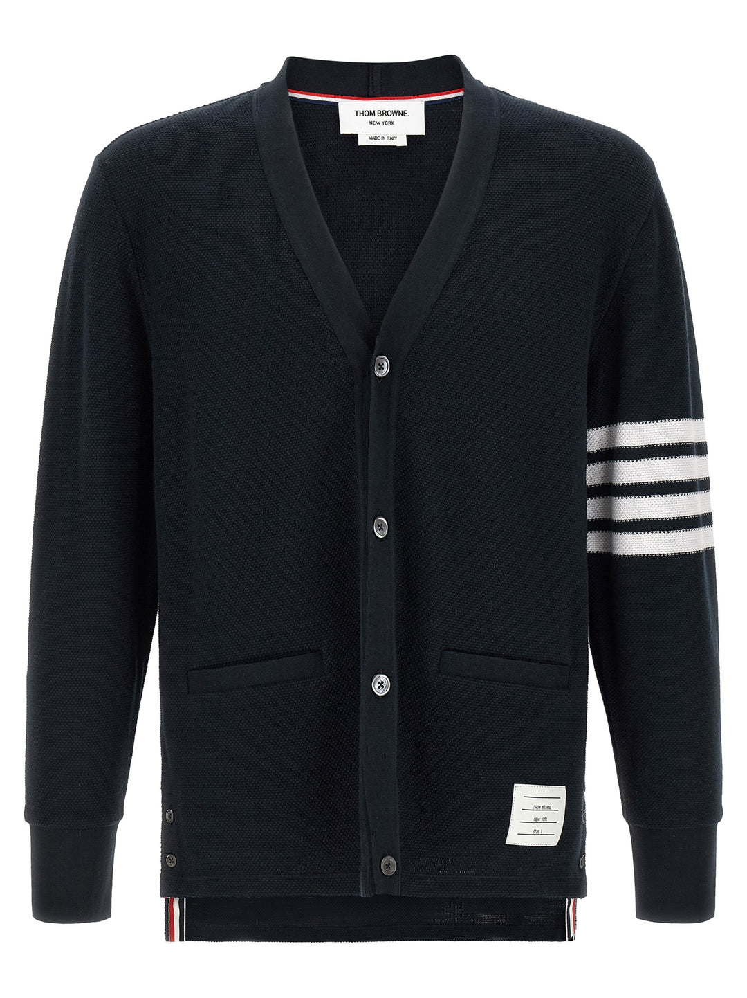 Thom Browne 4bar Cardigan Sweaters and Cardigans - Blue | 515d9a7a6b9ca076586122186e1fd715ea455ee3