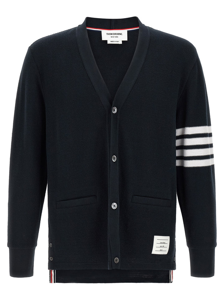 Thom Browne 4bar Cardigan Sweaters and Cardigans - Blue | 515d9a7a6b9ca076586122186e1fd715ea455ee3