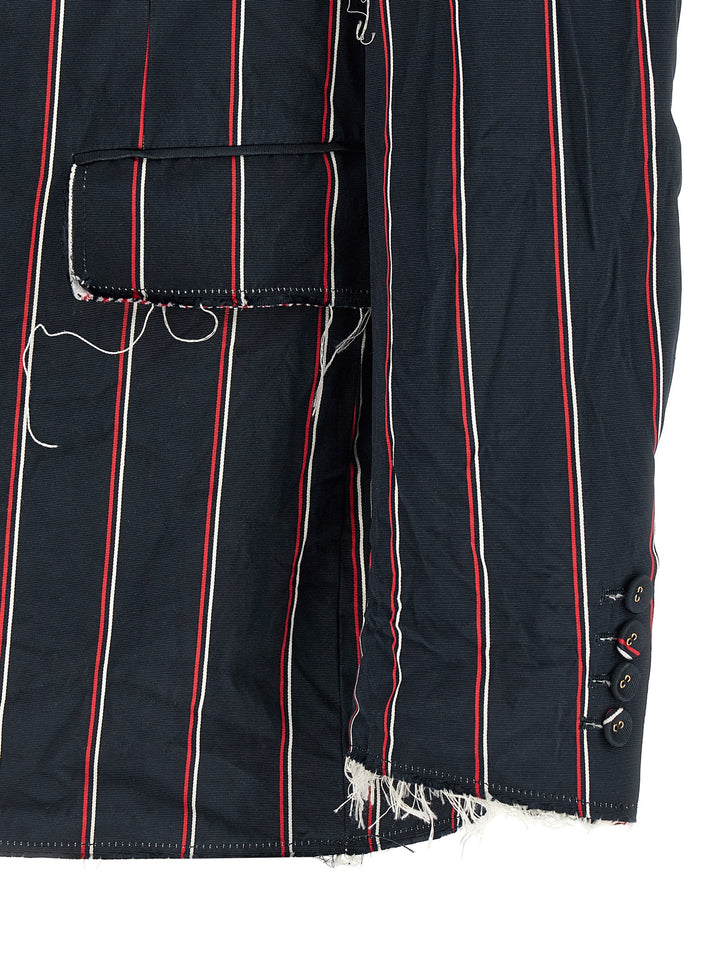 Thom Browne Mogador Striped Blazer - Blue | c9b78362042e170b1e76a2bc556c5f8d02862640