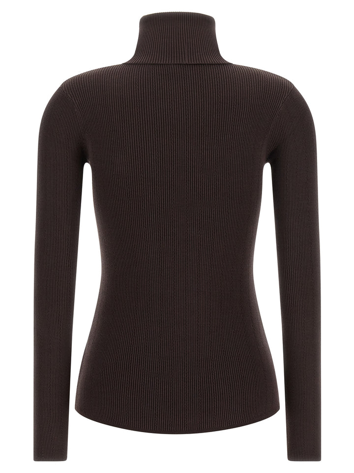 Elisabetta Franchi Tricot Turtleneck Sweaters and Cardigans - Brown | 199562f1e59ba242cb677aad9f95f7f1db921899