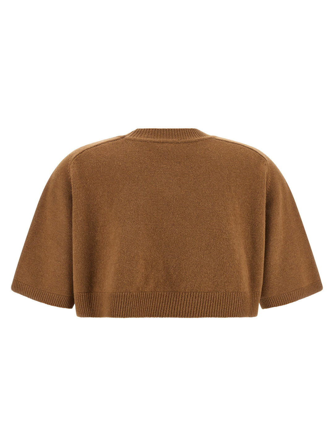 Elisabetta Franchi Wool And Cashmere Top Tops - Brown | feb72fe675245ceb5fb93f56a4f254c0856e5287