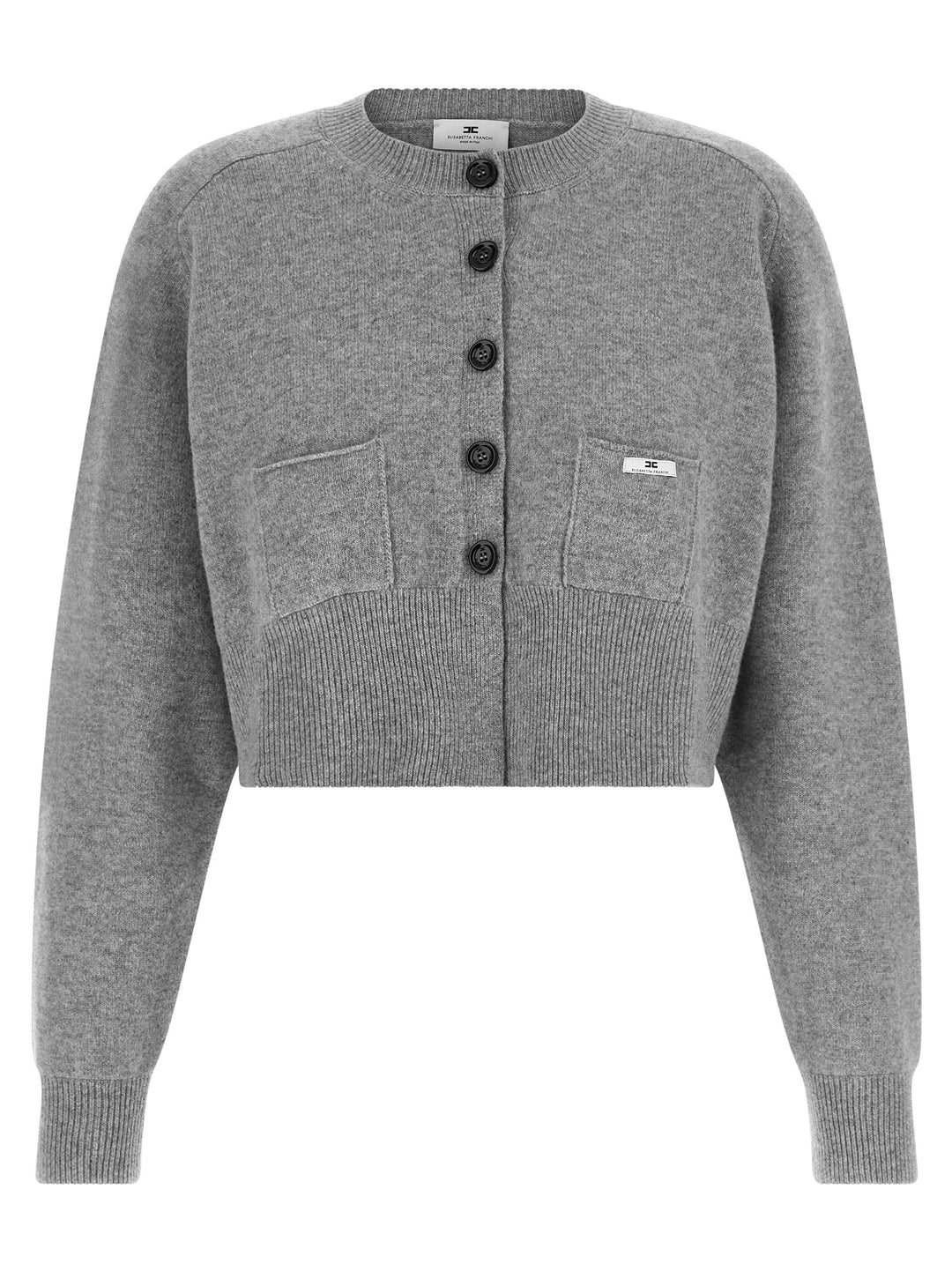 Elisabetta Franchi Cardigan Tricot Sweaters and Cardigans - Gray | 3e7a58570fb22b645f977fa520c3e00402321bf8