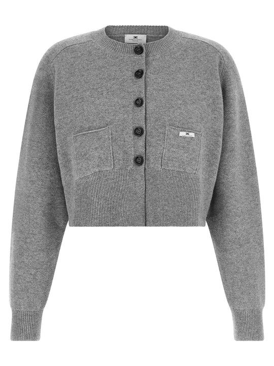 Cardigan Tricot Sweaters And Cardigans Gray