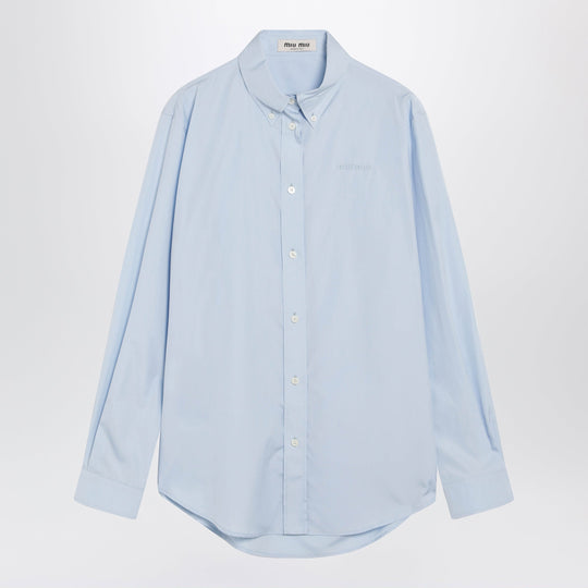 Light Blue Poplin Shirt
