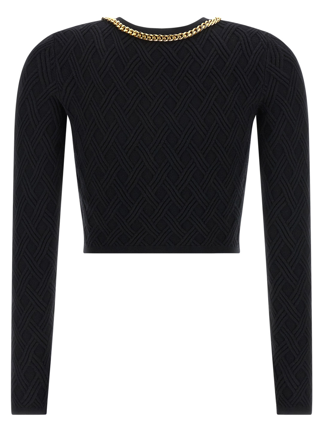 Elisabetta Franchi Jewel Zip Puller Cardigan Sweaters and Cardigans - Black | 182d6c3bfc2a565664c14a58820aee3b42306772