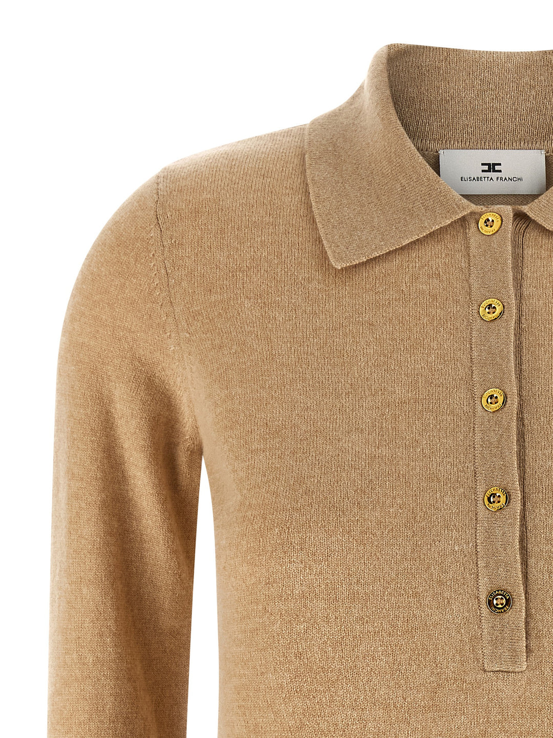 Elisabetta Franchi Cashmere Sweater Sweaters and Cardigans - Beige | b1be75da31cf966867afb63c7865295b5b72c729