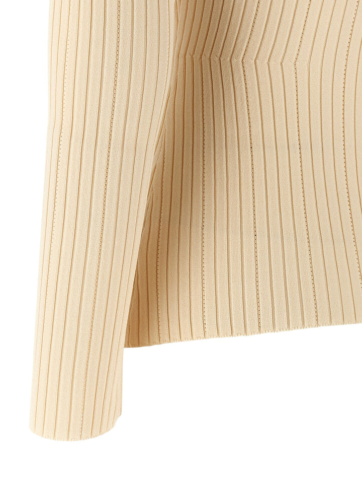 Elisabetta Franchi Necklace Sweater Sweaters and Cardigans - Beige | f024dbeb344324a771eb1ea202966e46476c37ff