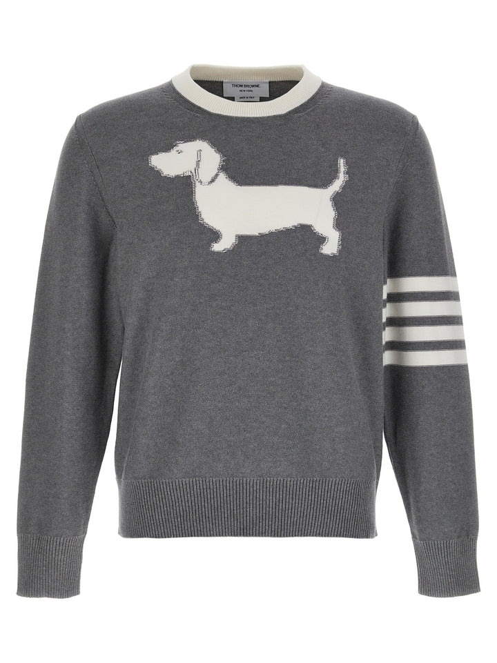 Thom Browne 4-Bar Hector Sweaters and Cardigans - Gray | 4676942ee5589770f6f008d7770c102d3c9845c6