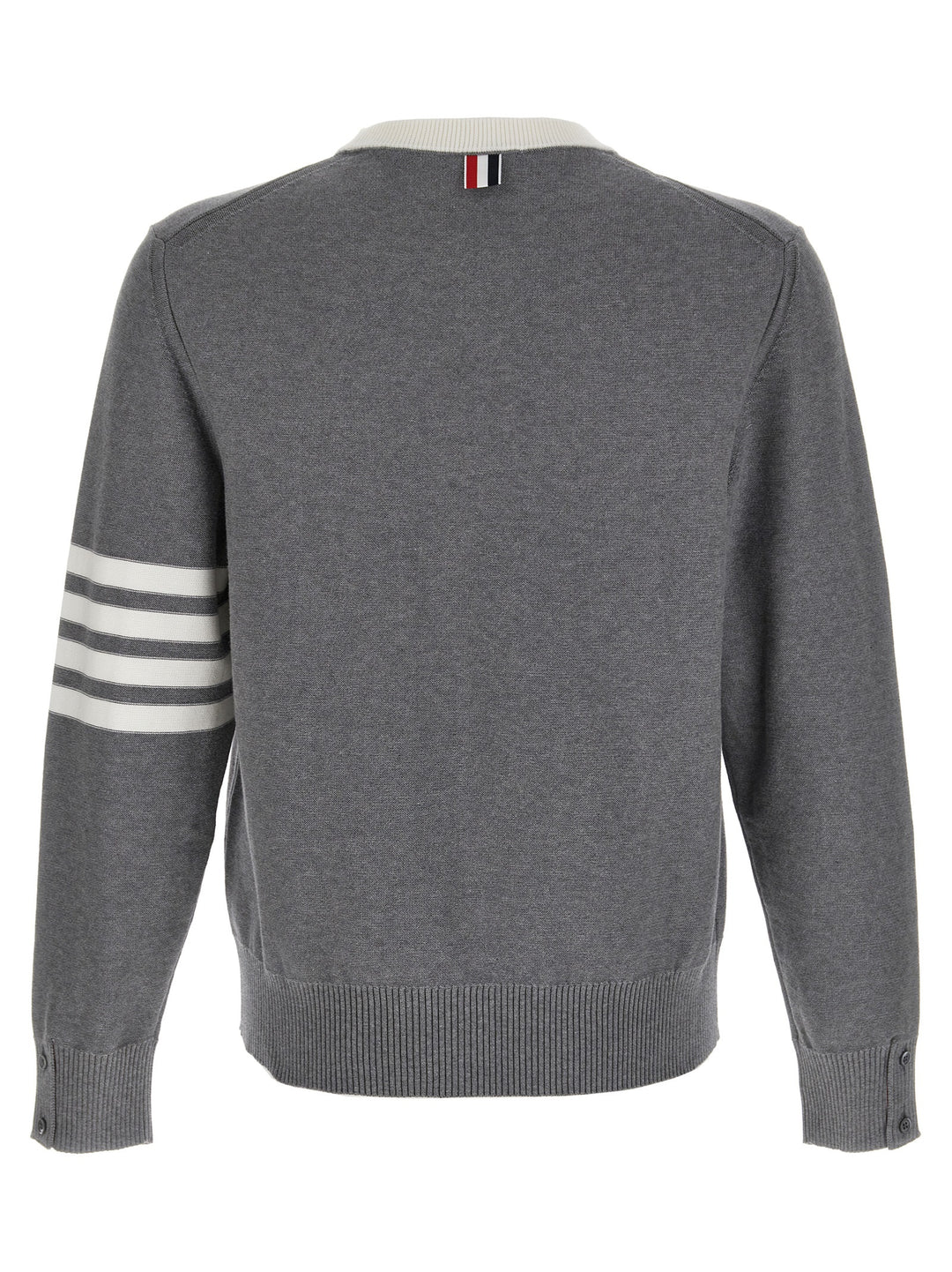 Thom Browne 4-Bar Hector Sweaters and Cardigans - Gray | e40b9ecc747f80efcf6581e3d2093c94f6f4a020