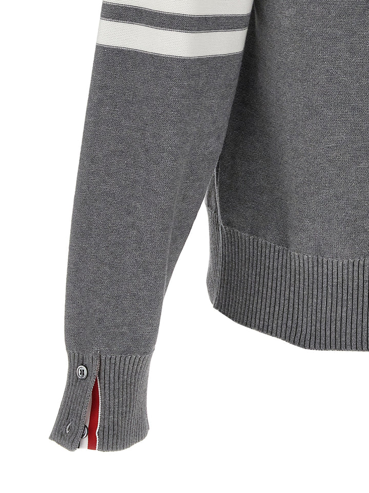 Thom Browne 4-Bar Hector Sweaters and Cardigans - Gray | 13403c6b2d0ae4554ced6c23dd2aff61119c0861