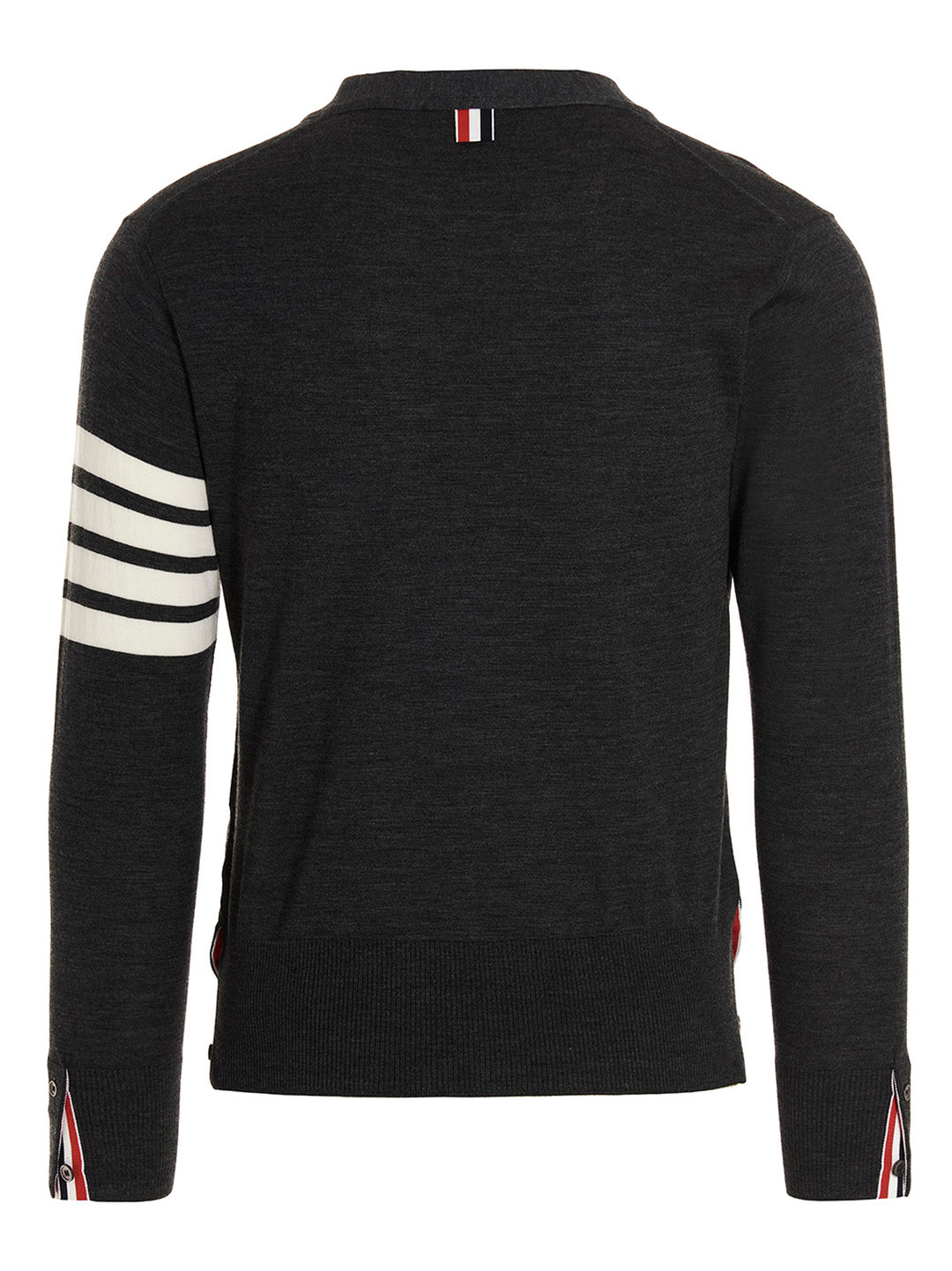 Thom Browne Merino Wool Cardigan Sweaters and Cardigans - Gray | 9d752b56fd6dcc335915749c594c06d9eeabd74a