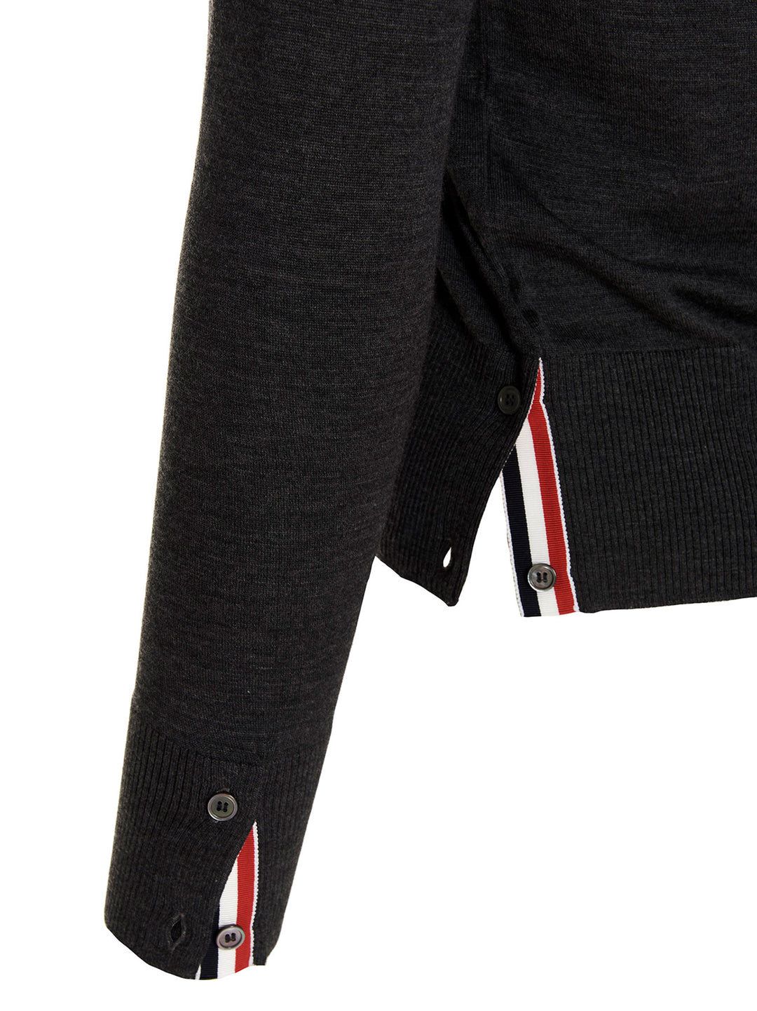 Thom Browne Merino Wool Cardigan Sweaters and Cardigans - Gray | 6ebe7ef0f50b0c836e4082053490f6dd78954dcf