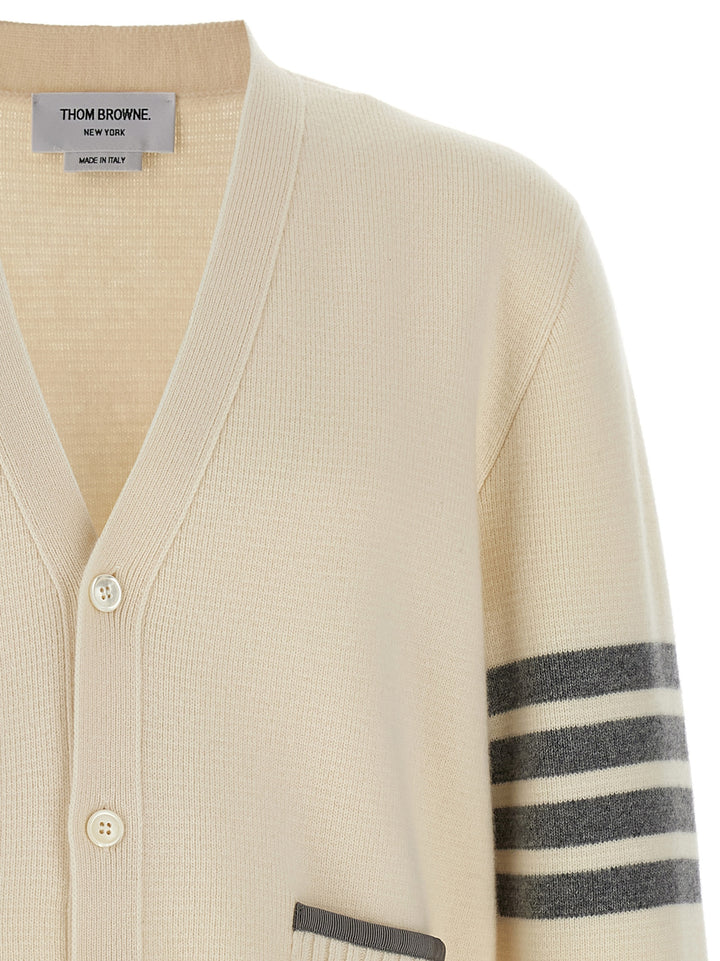 Thom Browne 4-Bar Sweaters and Cardigans - White | 32a80f7c3648fdf91f59a9d1902cea2071169c7e