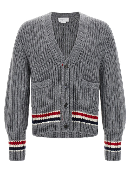 Rwb Tape Cardigan Sweaters And Cardigans Gray