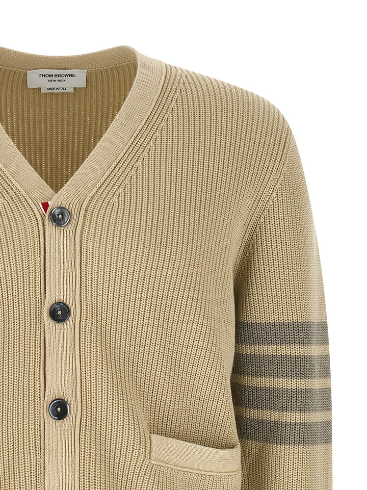 Thom Browne Garment Dye Sweaters and Cardigans - Beige | e7ca369133f4349b608d90dbef4fef445a276b07