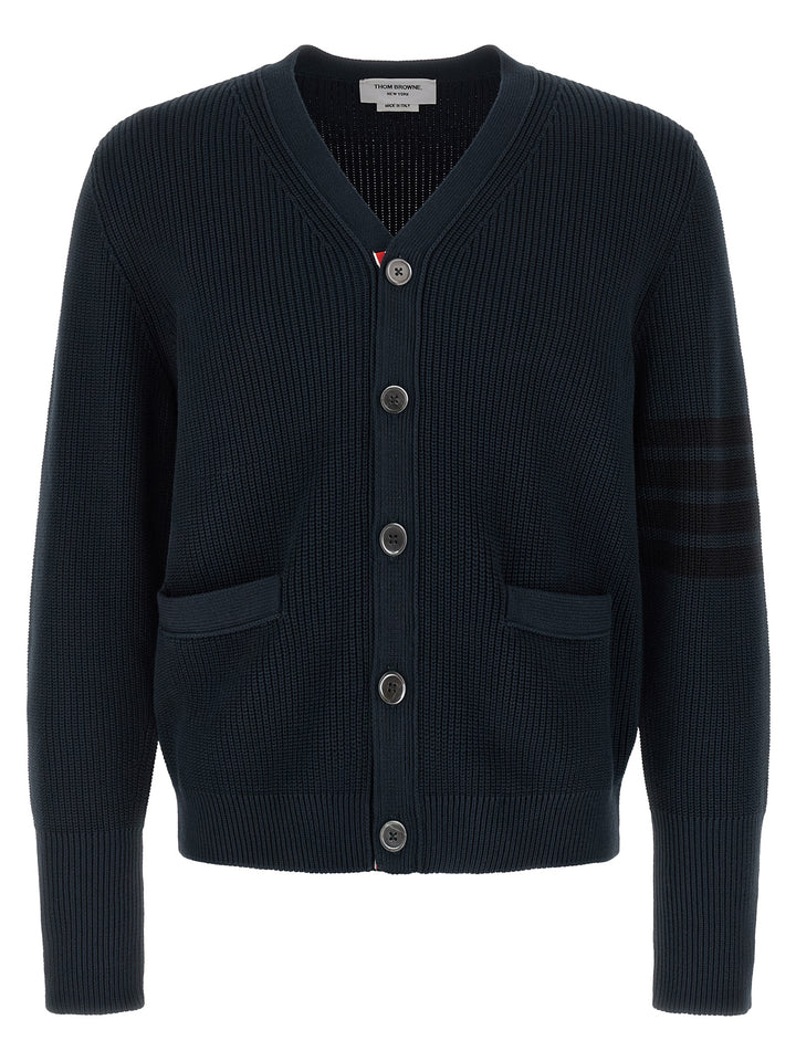 Thom Browne Garment Dye Sweaters and Cardigans - Blue | 931c445ce29c796f3152b0825dfab04288852f5e