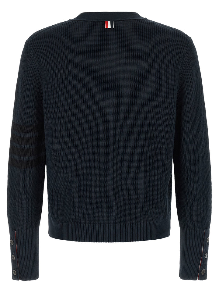 Thom Browne Garment Dye Sweaters and Cardigans - Blue | 0a00571e741751f35ce7bed75960d93a675af1b4