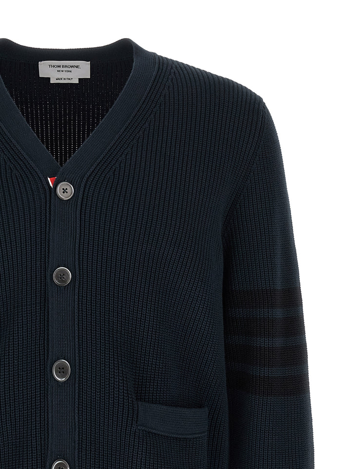 Thom Browne Garment Dye Sweaters and Cardigans - Blue | ca9cf19b5e11d1d6f02855cf6f769108e15fb382