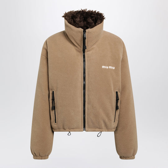 Camel Fleece Down Jacket