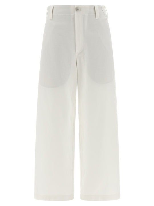 Chino Crop Pants White
