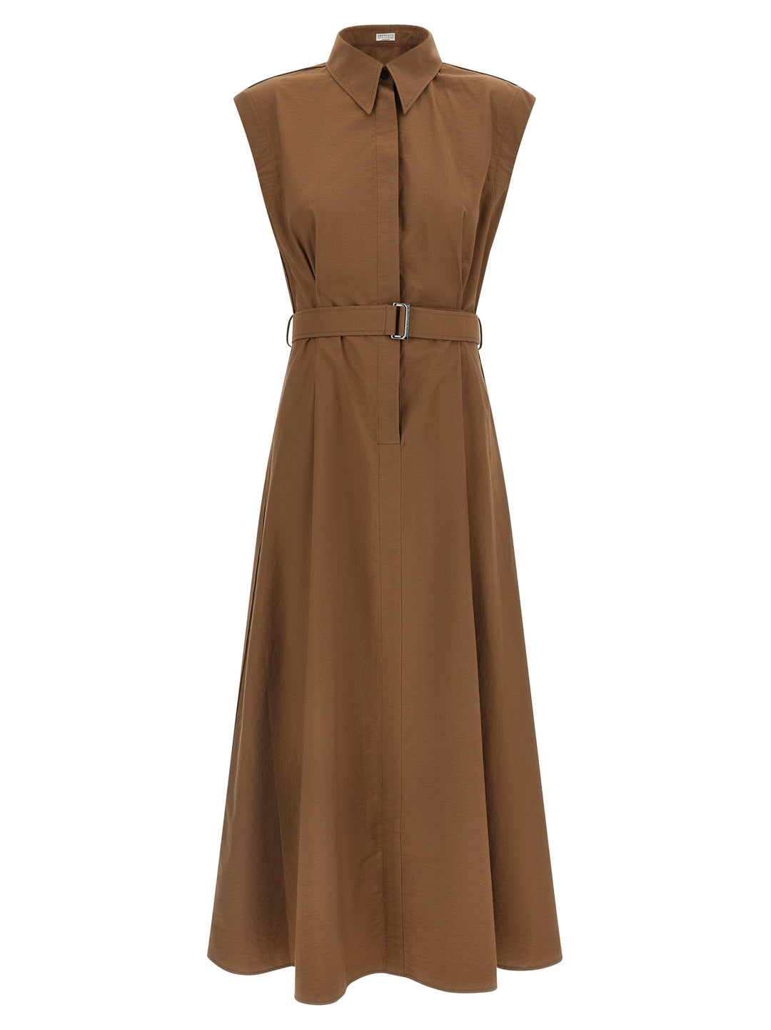 Brunello Cucinelli Chemisier Dress Dresses - Brown | daa68fc116b6917f8100953dee28039438e88c24