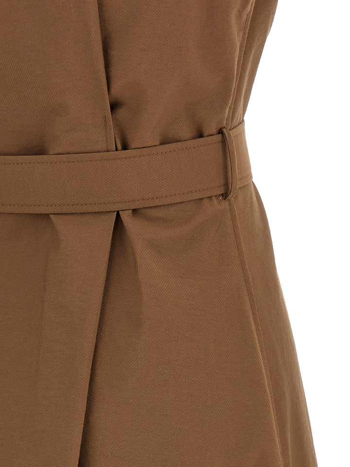 Brunello Cucinelli Chemisier Dress Dresses - Brown | 0fcb662d0caa5e80f5c273251963a930a4ca9c35