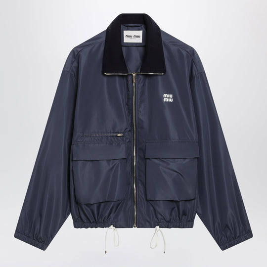 Tela Tec Lightweight Windproof Blouson In Blue