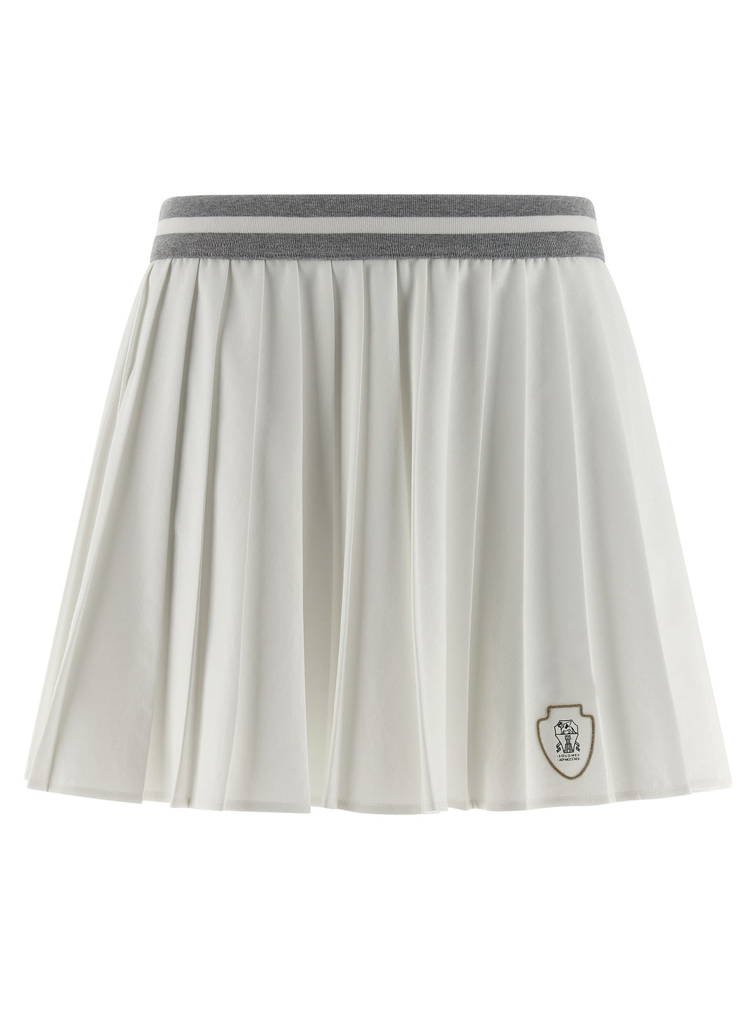 Brunello Cucinelli Pleated Skirts - White | 2318ba0a3c063d6dba81650174d5df0c74296947