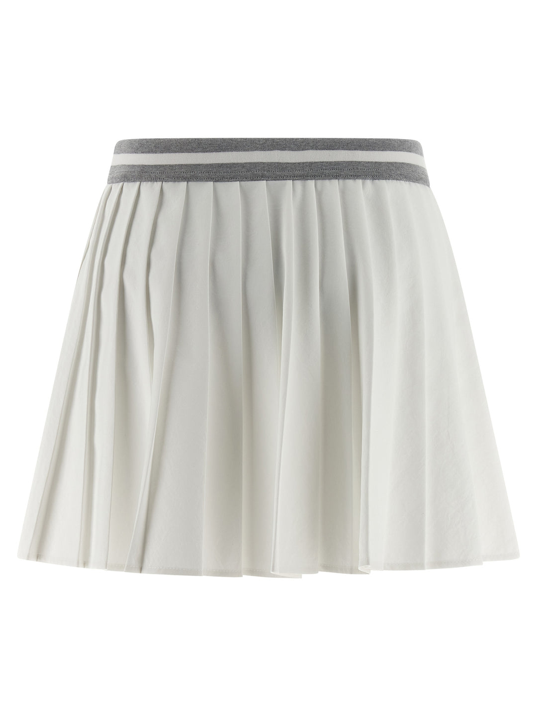 Brunello Cucinelli Pleated Skirts - White | a5d129e133137c61615272933348b239907f6cf0