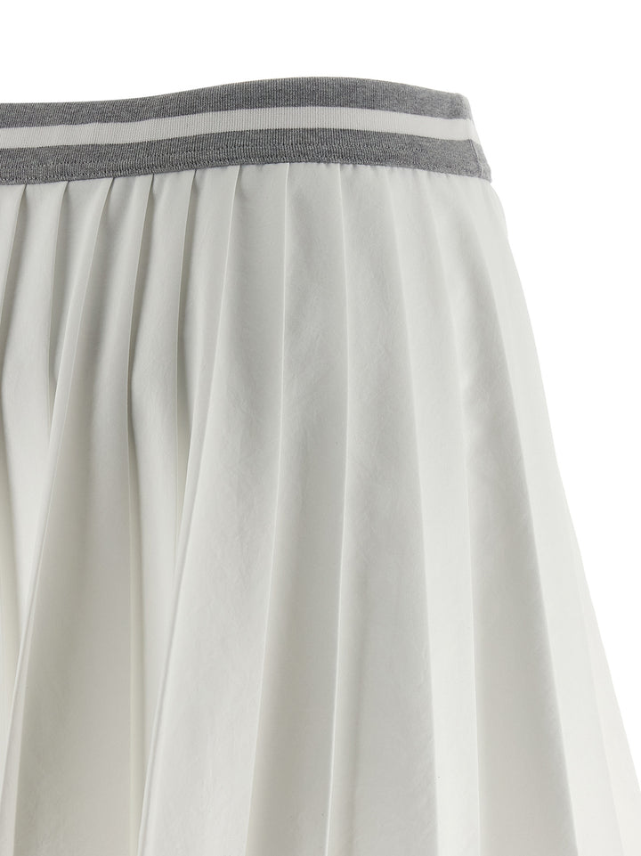 Brunello Cucinelli Pleated Skirts - White | 426fae52fcb6104a4def628260007c7839980bb8